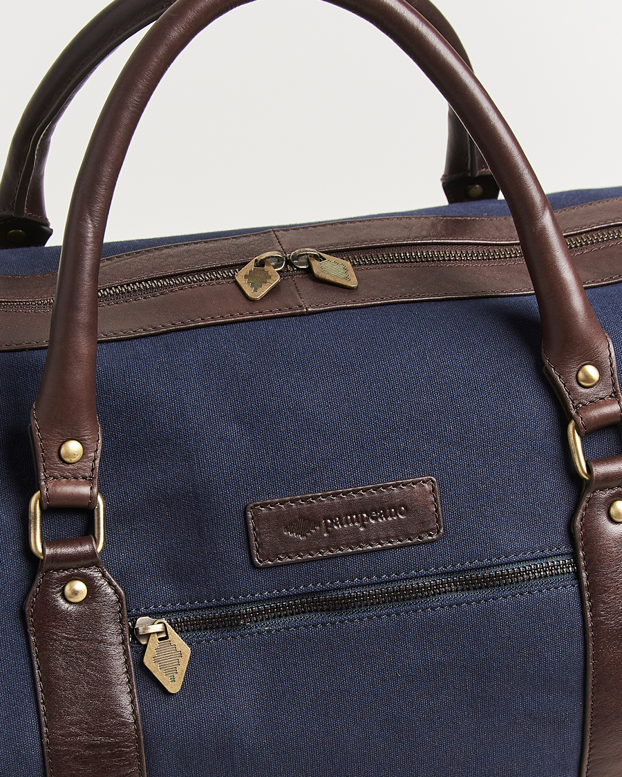 Herr | Väskor | Pampeano | Cabballero Large Canvas Weekend Bag Navy