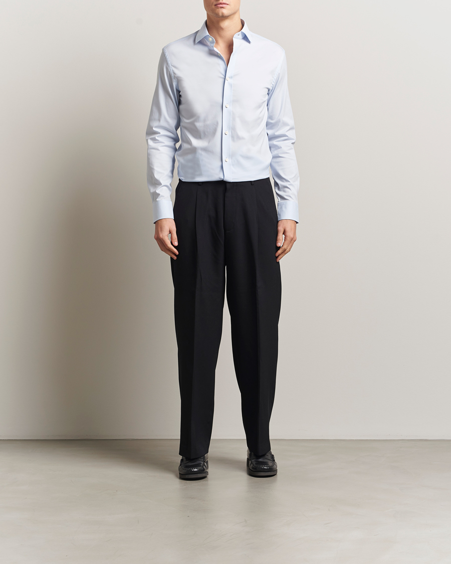 Herr | Skjortor | Tiger of Sweden | Adley Slim Fit Cut Away Shirt Light Blue