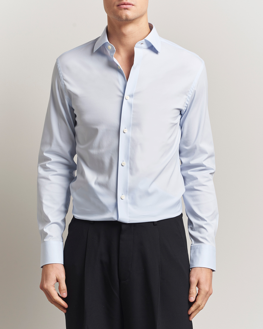 Herr | Skjortor | Tiger of Sweden | Adley Slim Fit Cut Away Shirt Light Blue