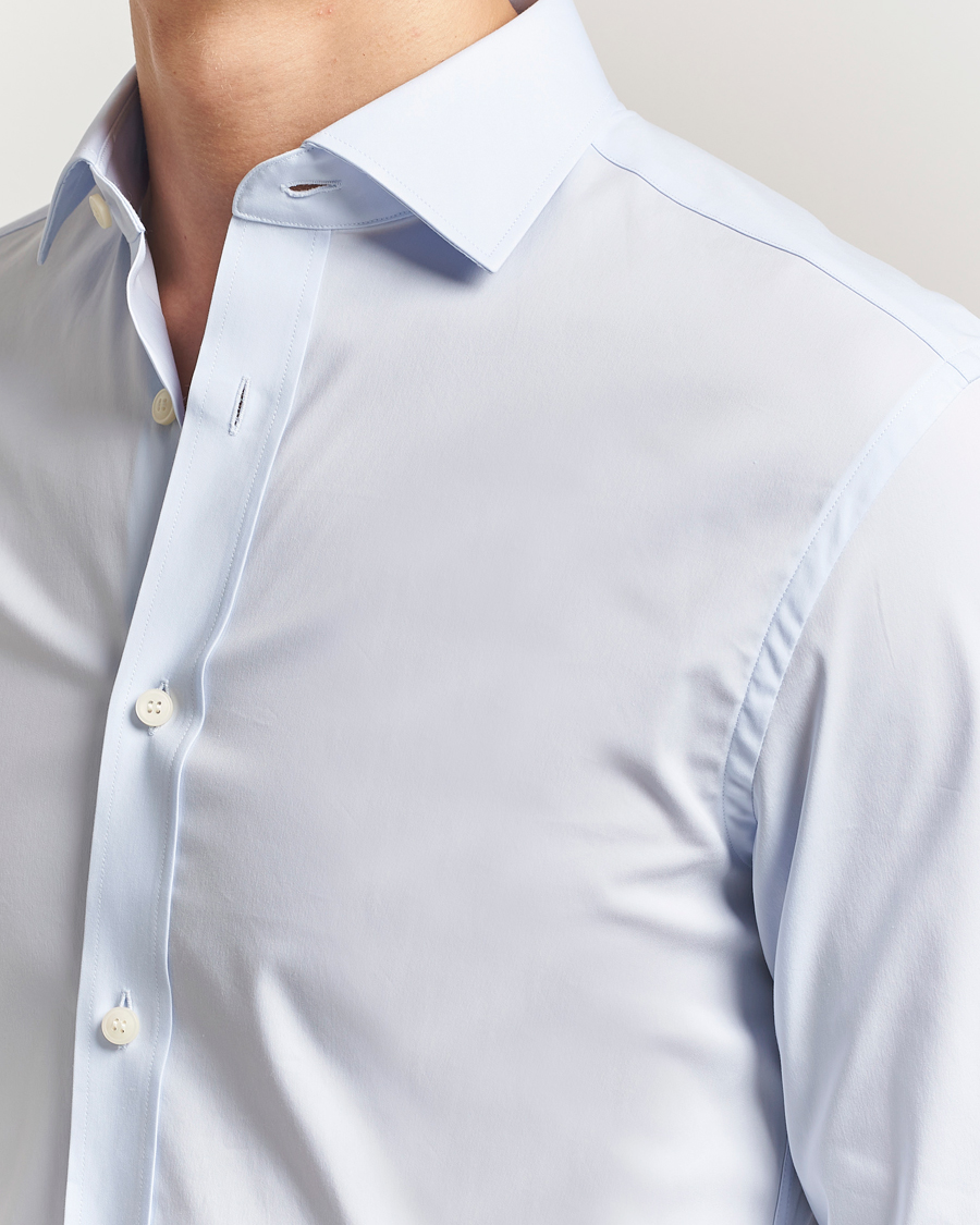 Herr | Skjortor | Tiger of Sweden | Adley Slim Fit Cut Away Shirt Light Blue
