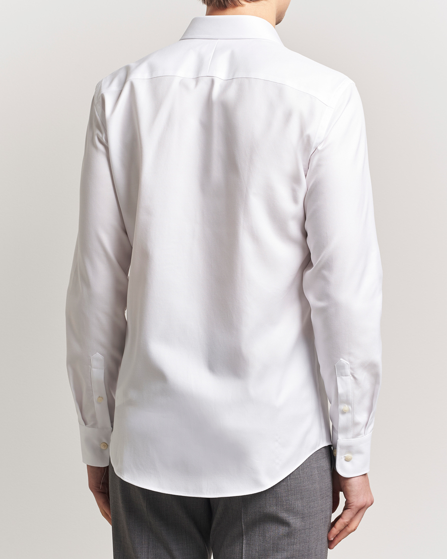 Herr | Skjortor | Tiger of Sweden | Adley Structured Slim Fit Cut Away Shirt White