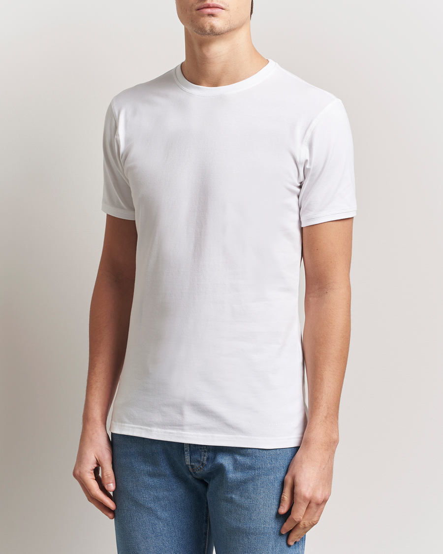 Herr | T-Shirts | Tiger of Sweden | Heimdal 2-Pack Crew Neck T-Shirt White