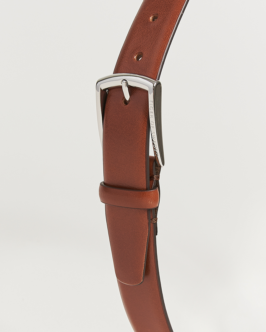 Herr | Bälten | Tiger of Sweden | Asenby Leather 3 cm Belt Cognac