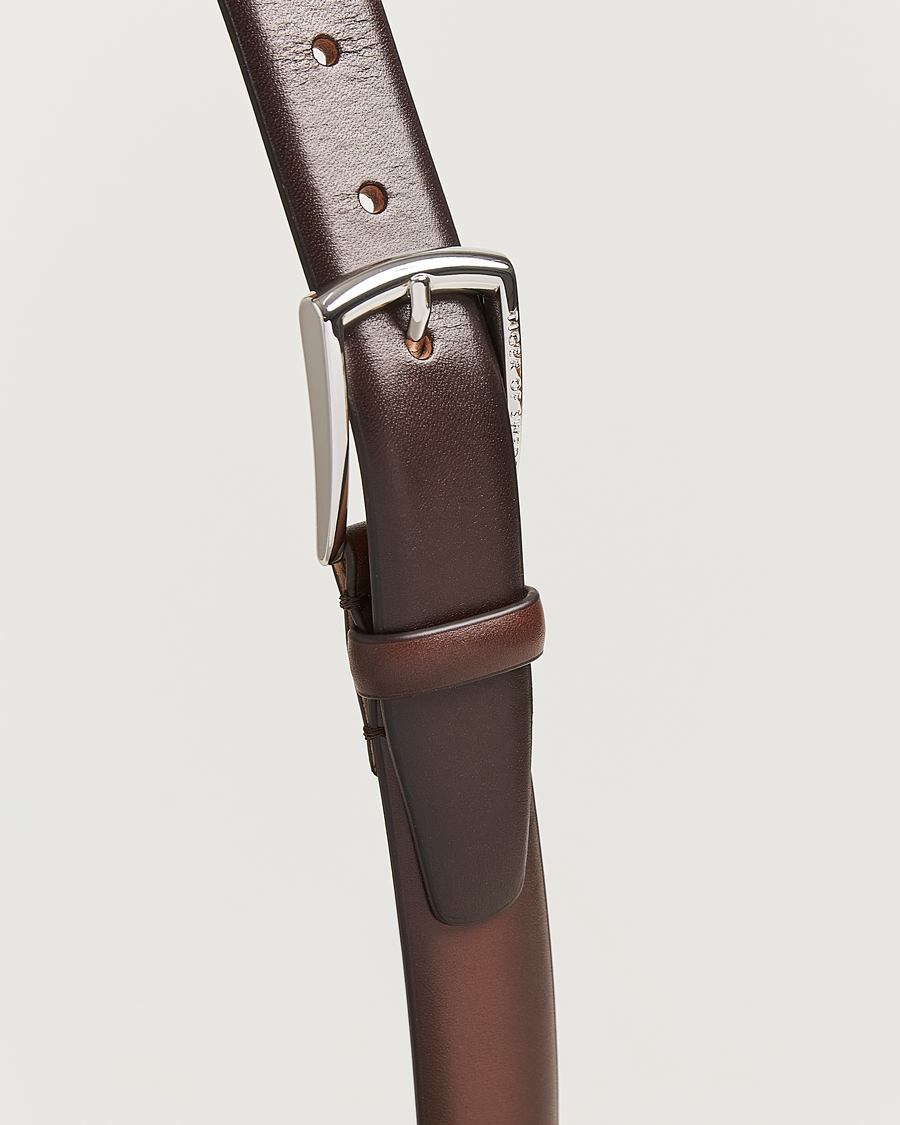 Herr | Bälten | Tiger of Sweden | Asenby Leather 3 cm Belt Dark Brown