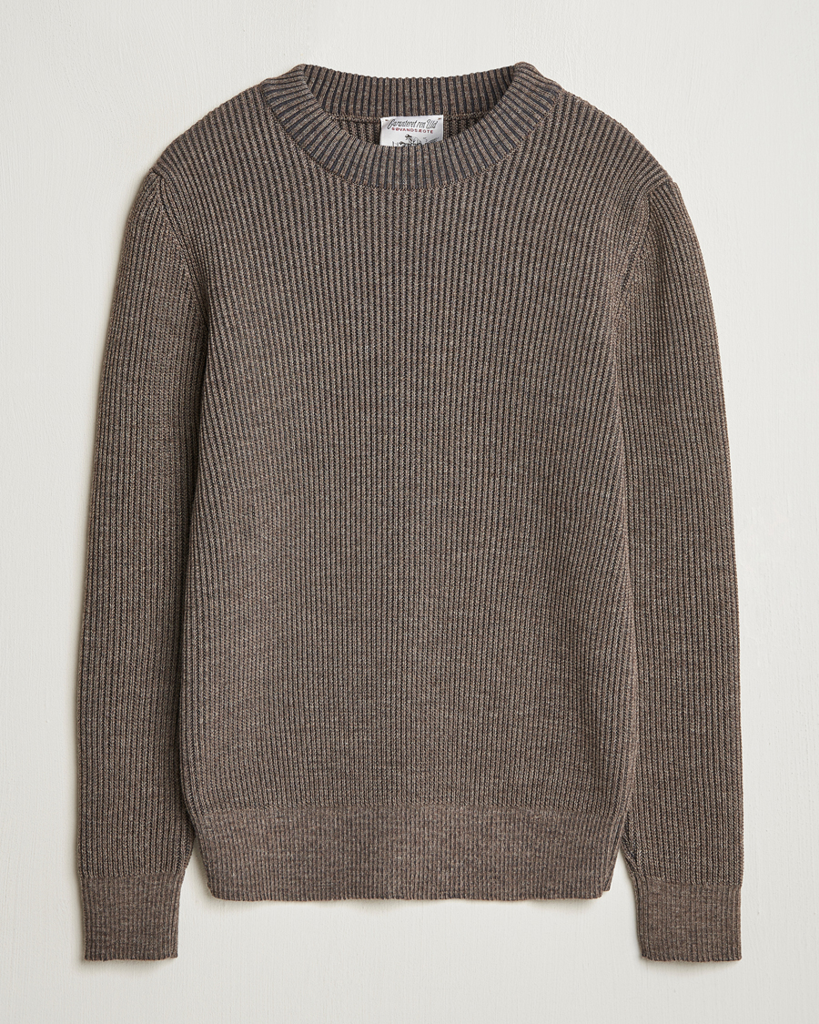 Herr | Tröjor | S.N.S. Herning | Fender Wool Crew Neck Terra Brown