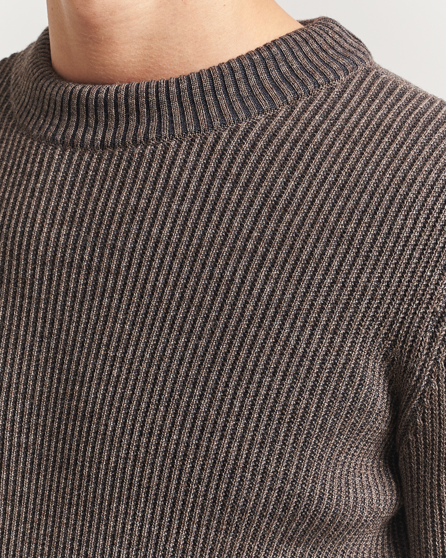 Herr | Tröjor | S.N.S. Herning | Fender Wool Crew Neck Terra Brown