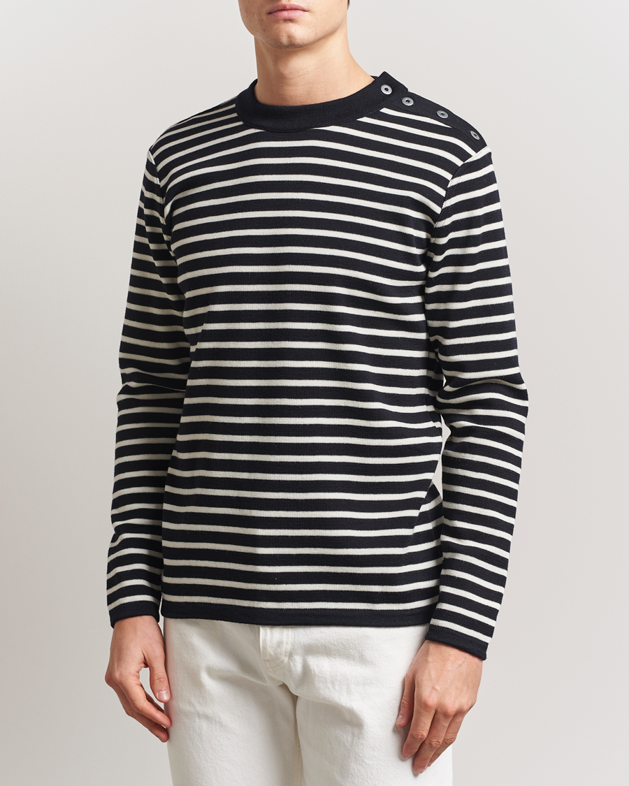 Herr | Tröjor | S.N.S. Herning | Naval Crew Neck Navy/White