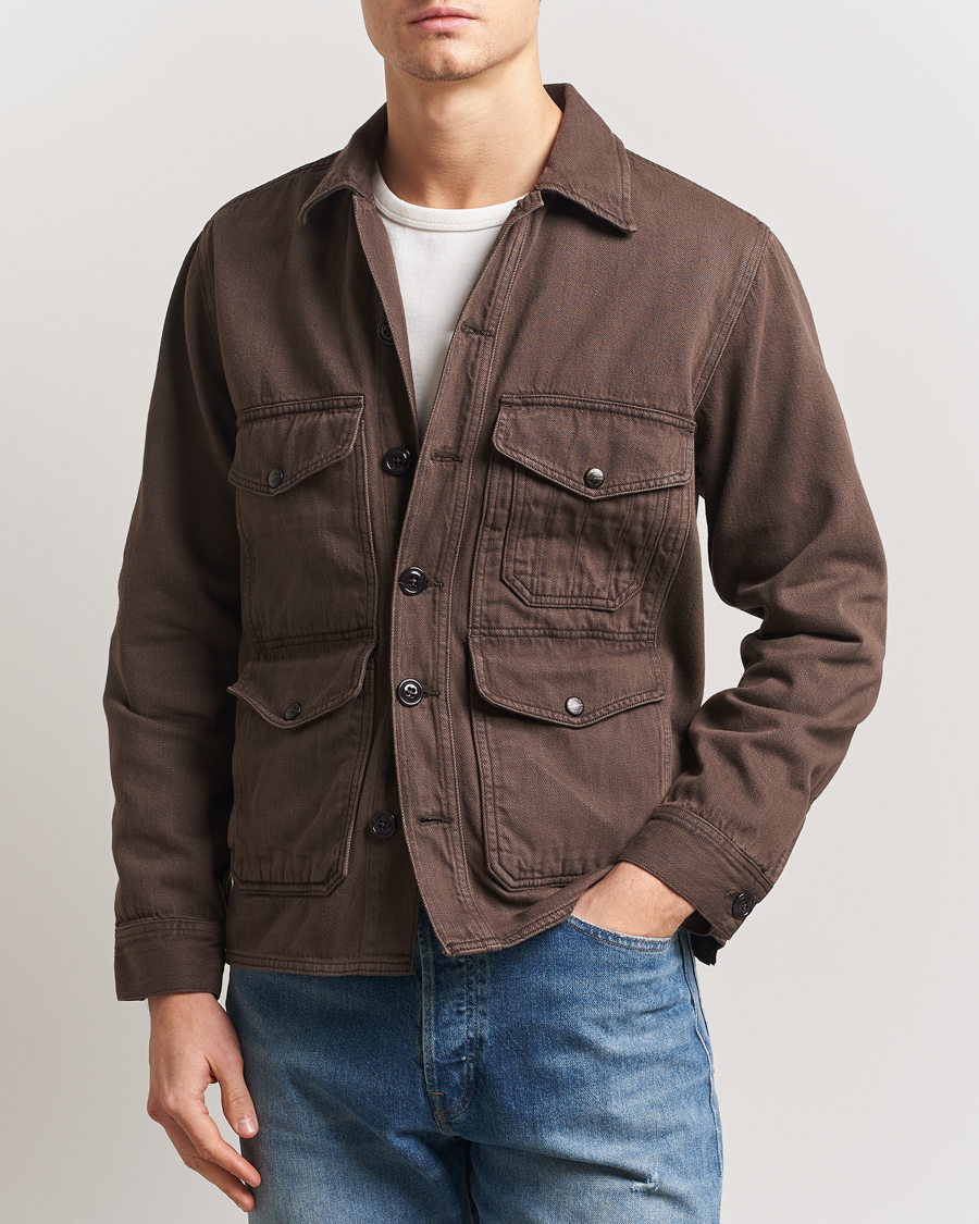 Herr | Jackor | RRL | Elmore Shirt Jacket Dark Brown
