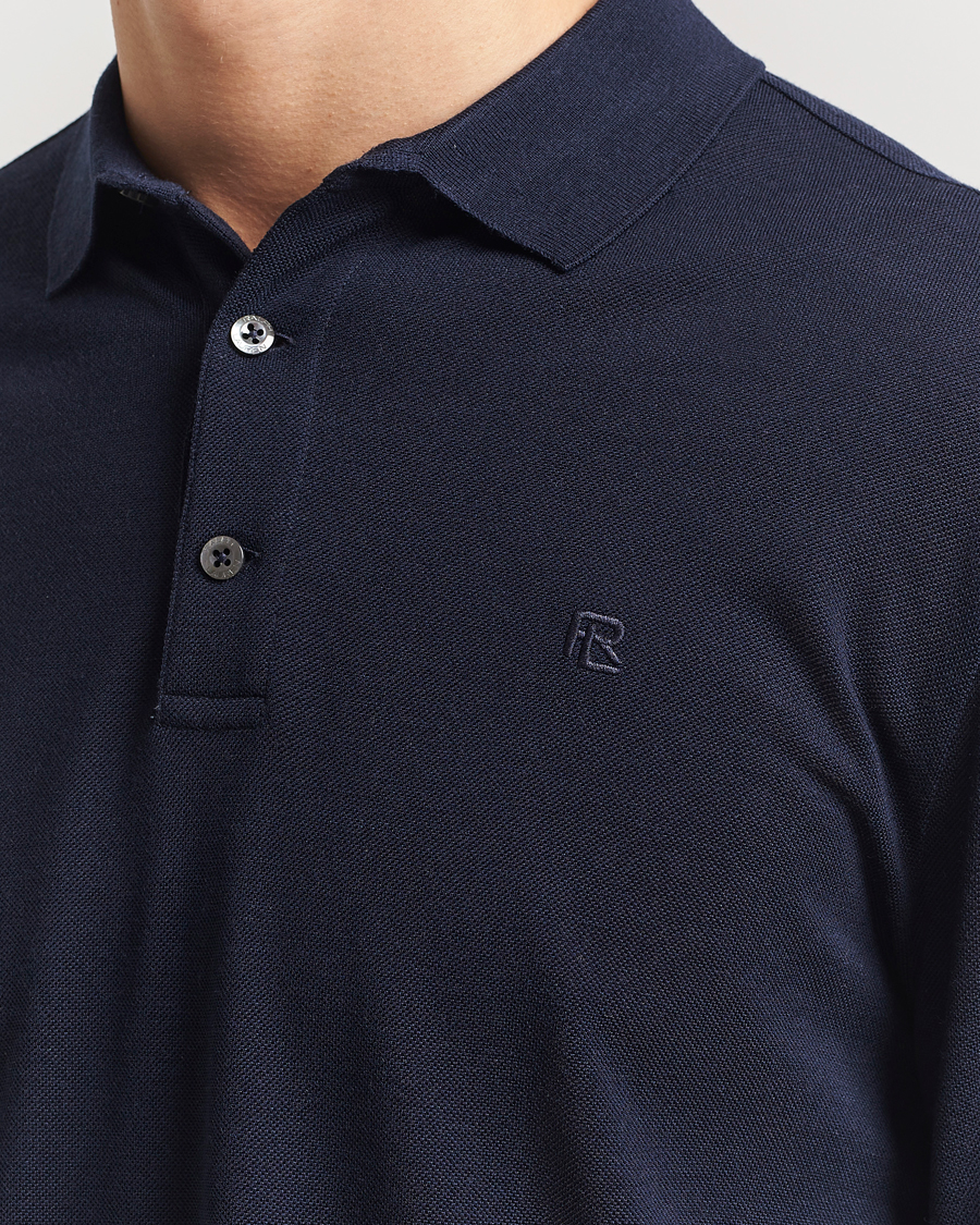 Herr | Pikéer | Ralph Lauren Purple Label | Long Sleeve Wool Polo Navy