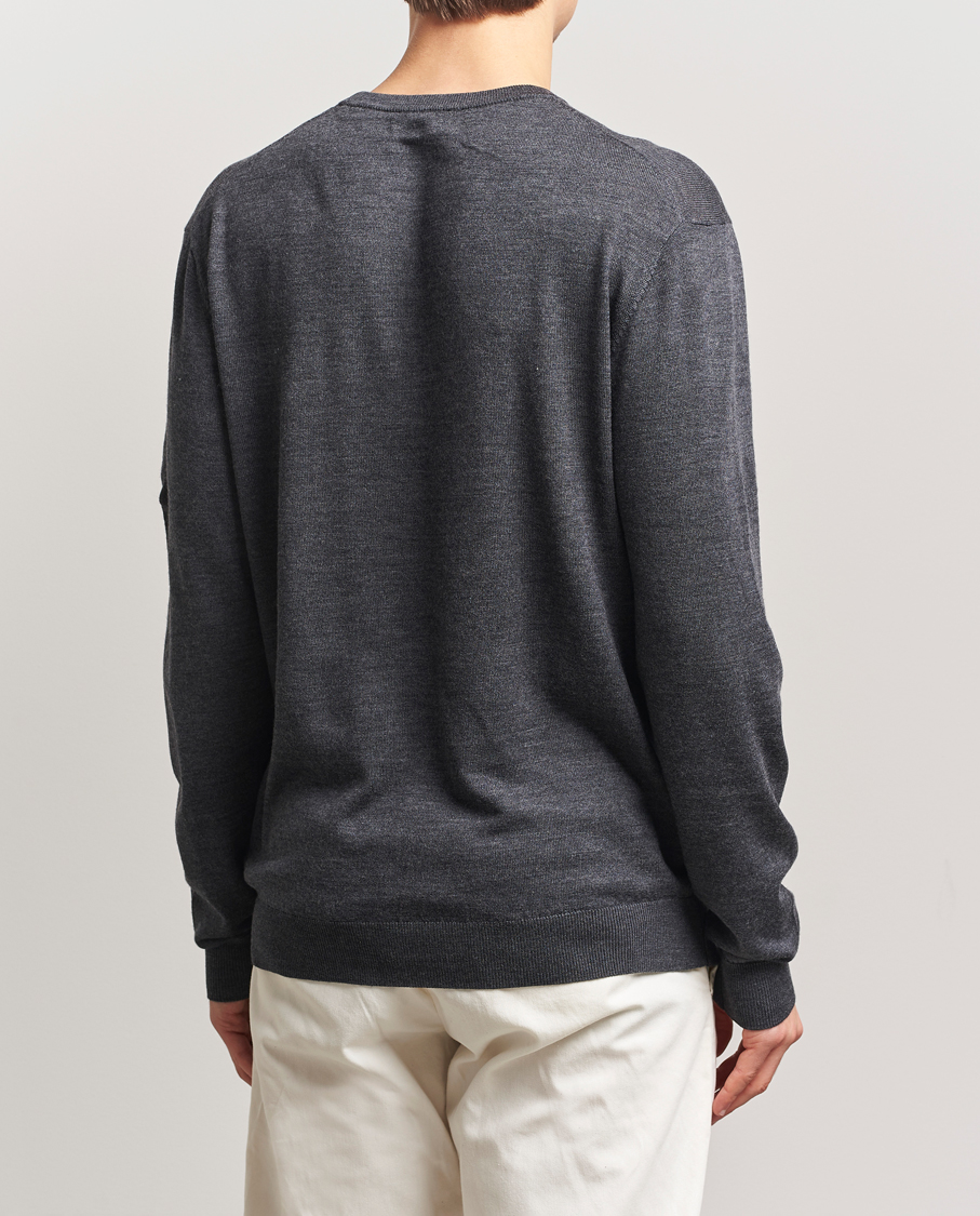 Herr | Tröjor | LES DEUX | Greyson Merino Knit Dark Grey Melange