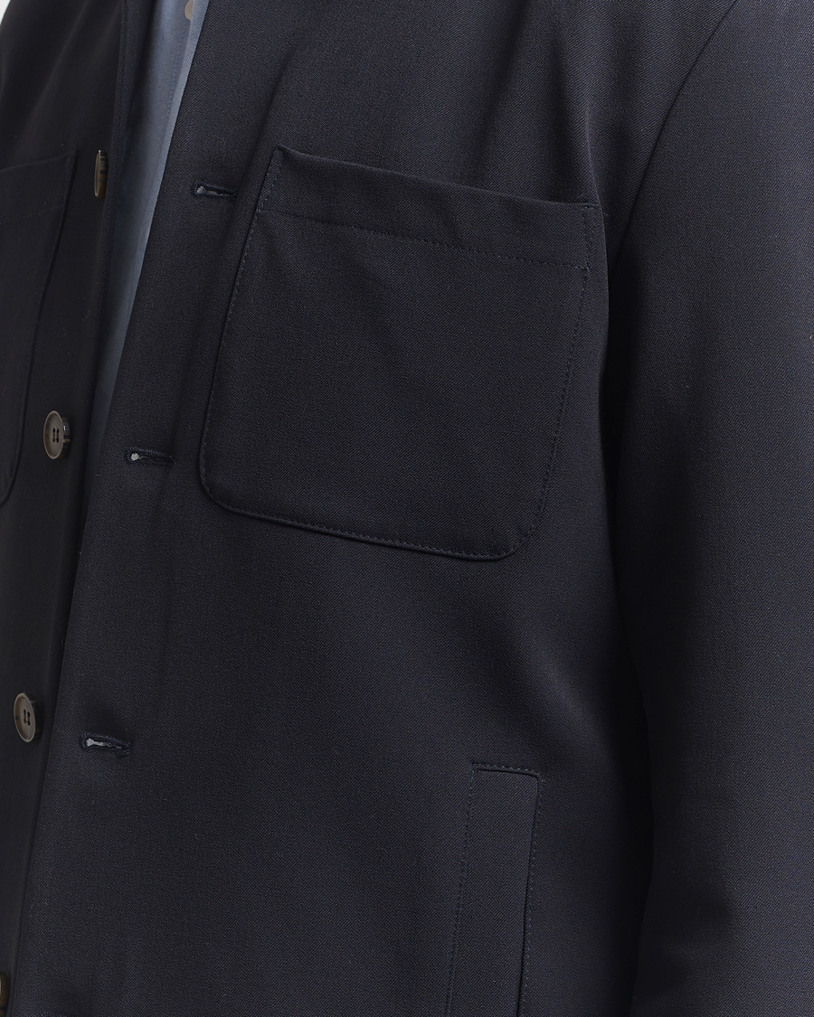 Herr | Skjortor | LES DEUX | Marsielle Hybrid Jacket Dark Navy