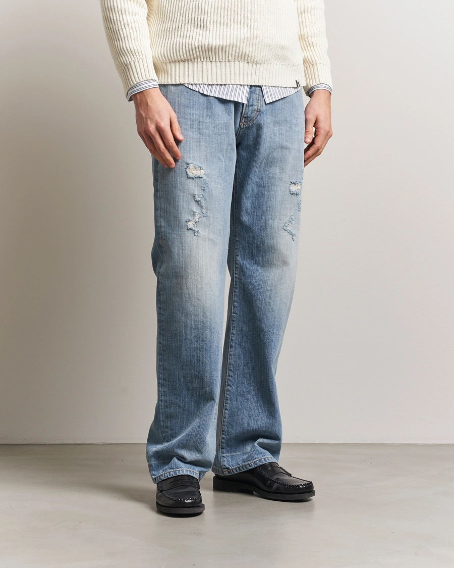 Herr | Jeans | Jeanerica | VM009 Vega Jeans Light Blue Righe