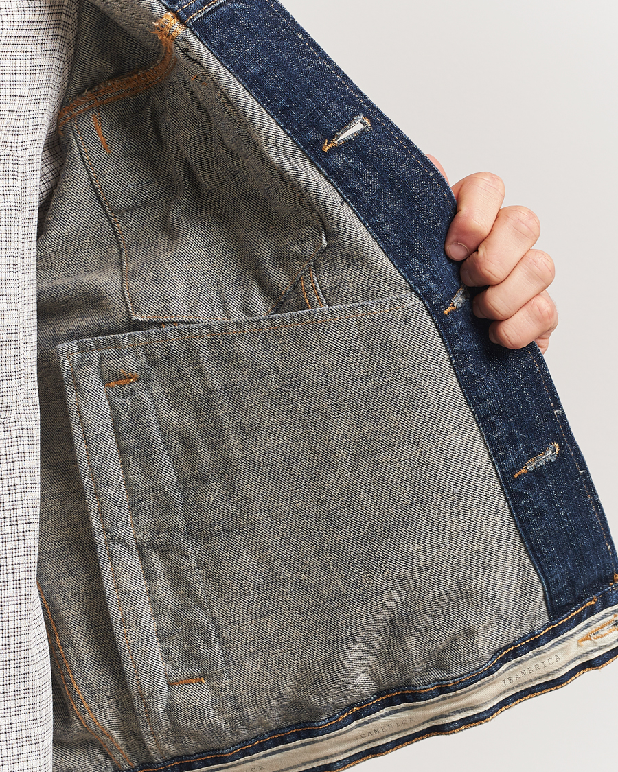 Herr | Jackor | Jeanerica | Joe Denim Jacket Dark Blue Righe