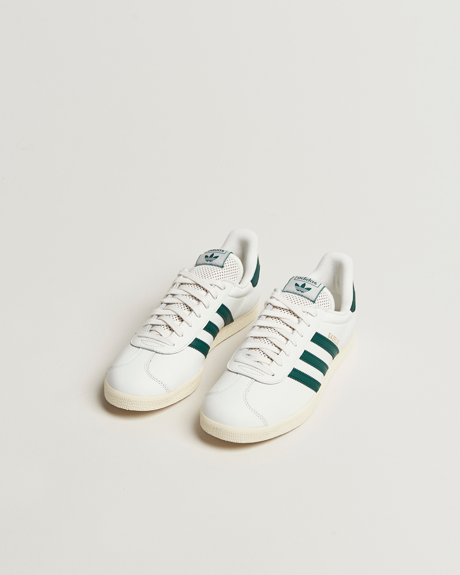 Herr | Sneakers | adidas Originals | Gazelle Leather Sneaker White/Green