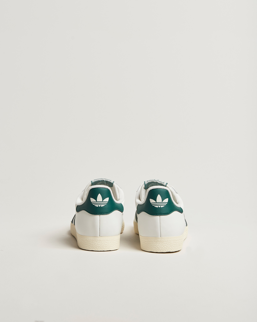 Herr | Sneakers | adidas Originals | Gazelle Leather Sneaker White/Green