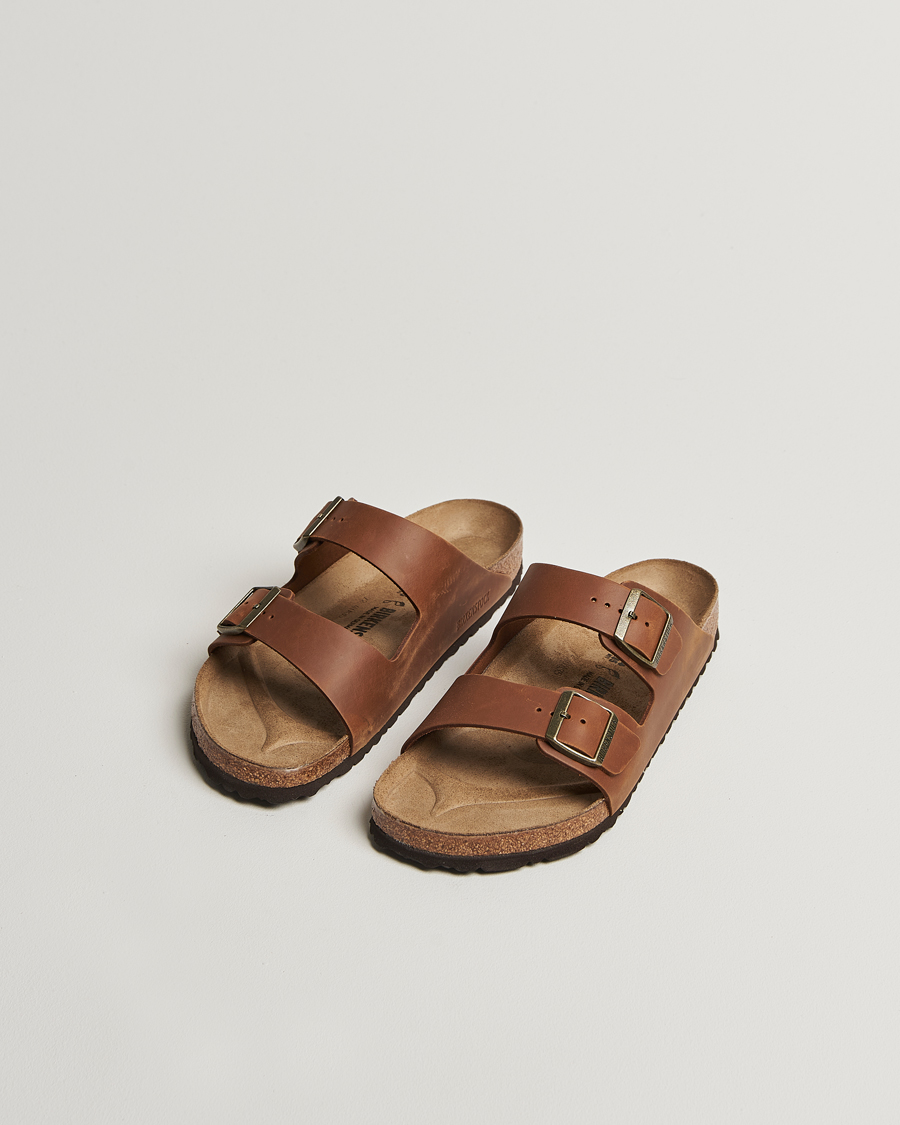 Herr | Sandaler & Tofflor | BIRKENSTOCK | Arizona Classic Footbed Cognac Oiled Leather