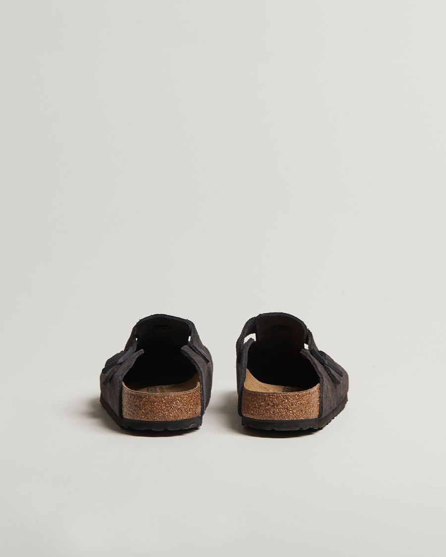 Herr | BIRKENSTOCK Boston Classic Footbed Velvet Grey Suede | BIRKENSTOCK | Boston Classic Footbed Velvet Grey Suede
