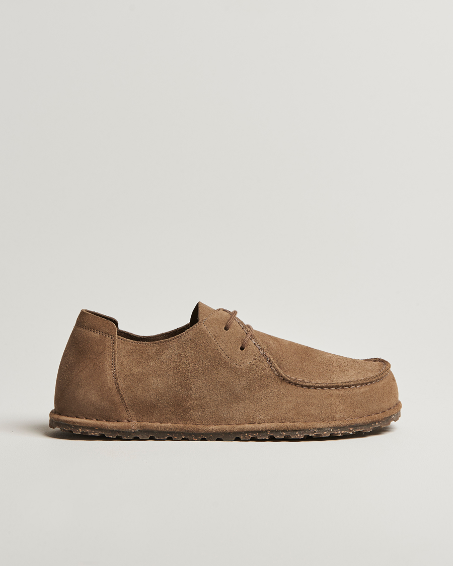 Herr | Loafers | BIRKENSTOCK | Utti Lace Suede Loafer Gray Taupe