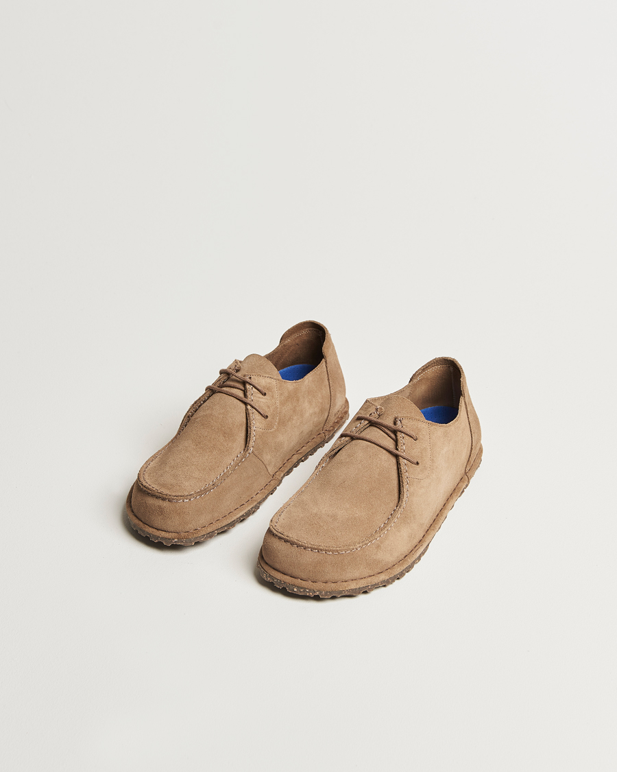 Herr | Loafers | BIRKENSTOCK | Utti Lace Suede Loafer Gray Taupe