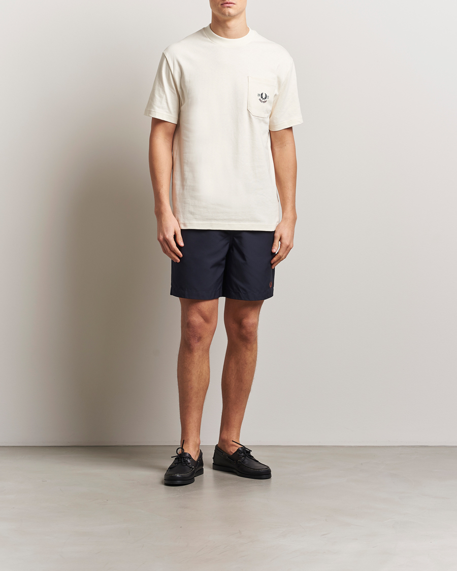 Herr | Badbyxor | Fred Perry | Classic Swimshorts Navy