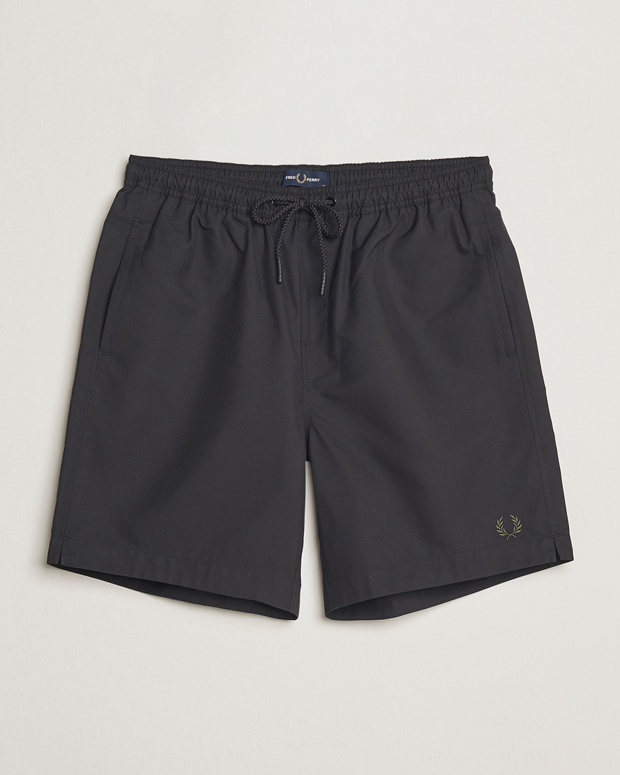 Herr | Badbyxor | Fred Perry | Classic Swimshorts Black