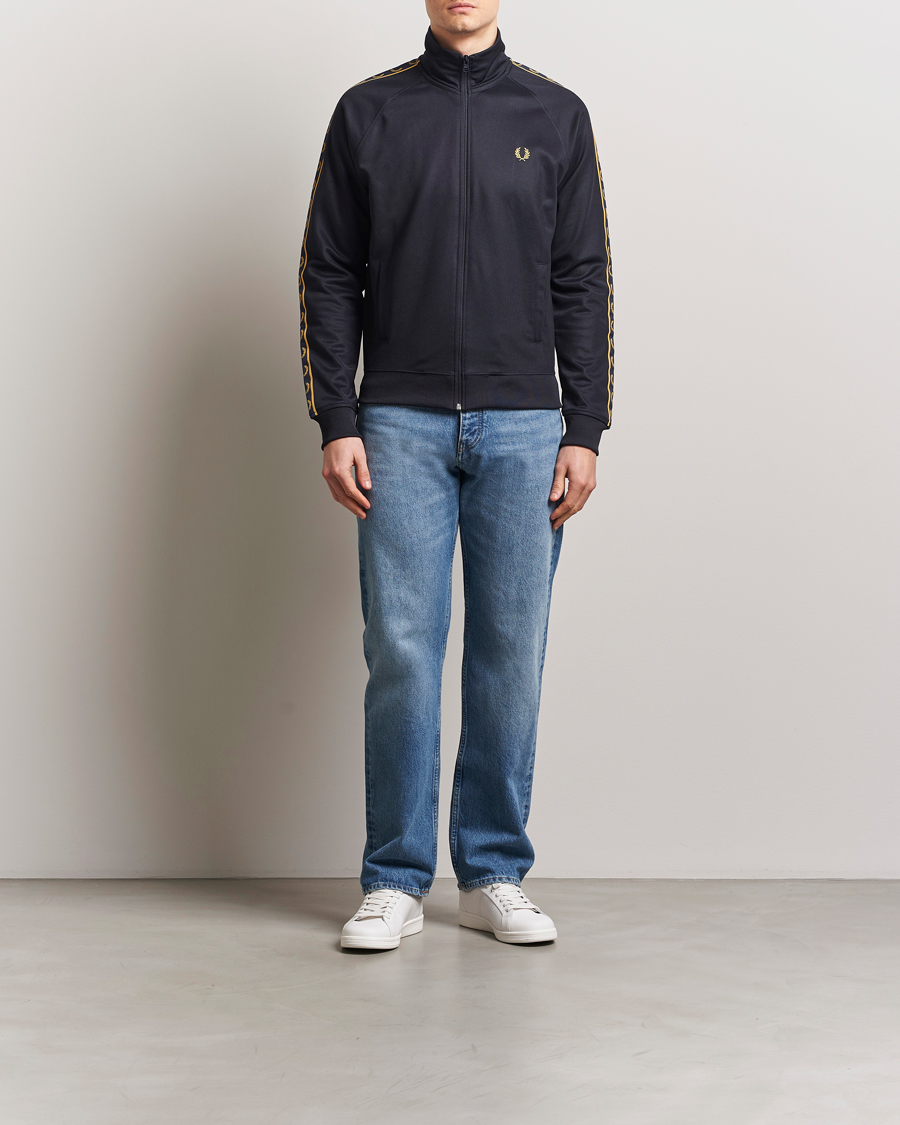 Herr | Tröjor | Fred Perry | Taped Track Jacket Navy