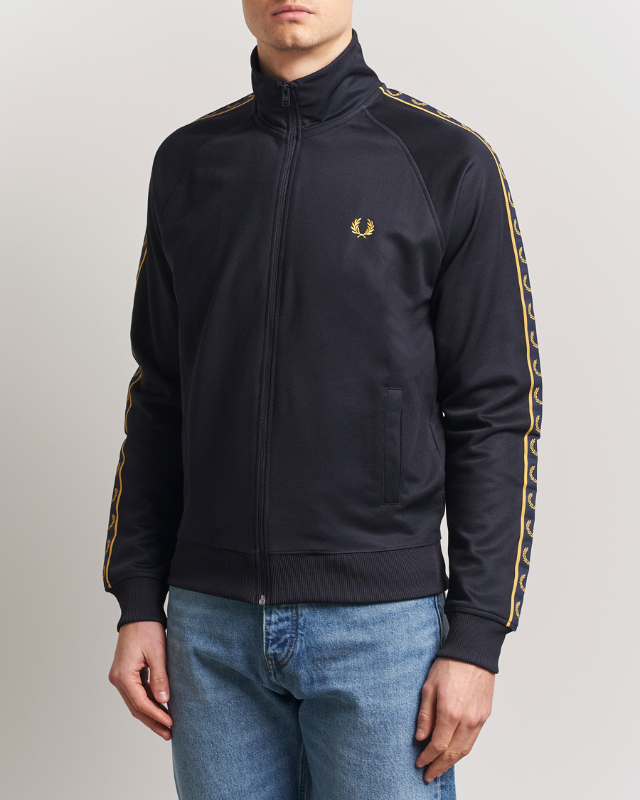 Herr | Tröjor | Fred Perry | Taped Track Jacket Navy