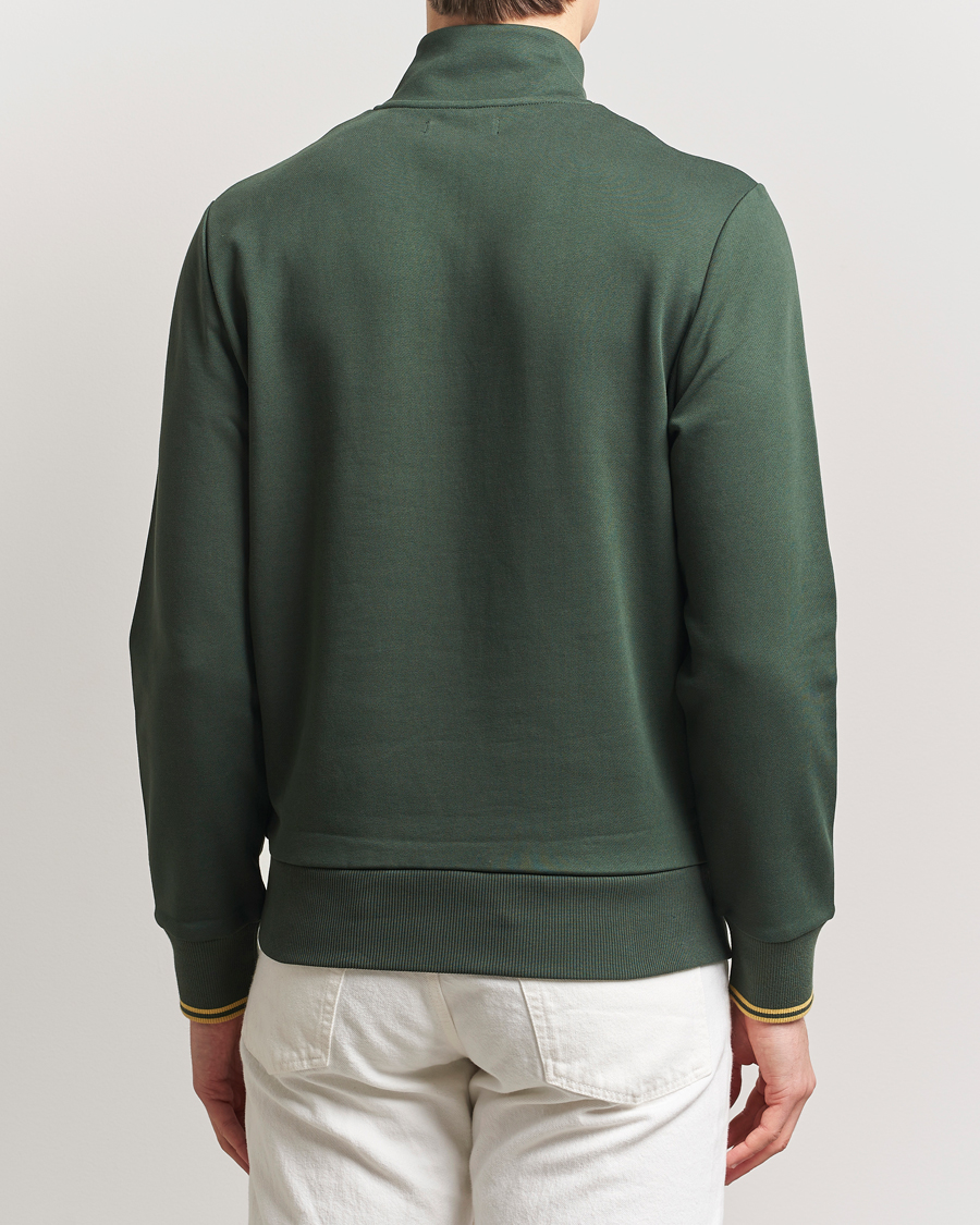 Herr | Tröjor | Fred Perry | Half Zip Sweatshirt Court Green