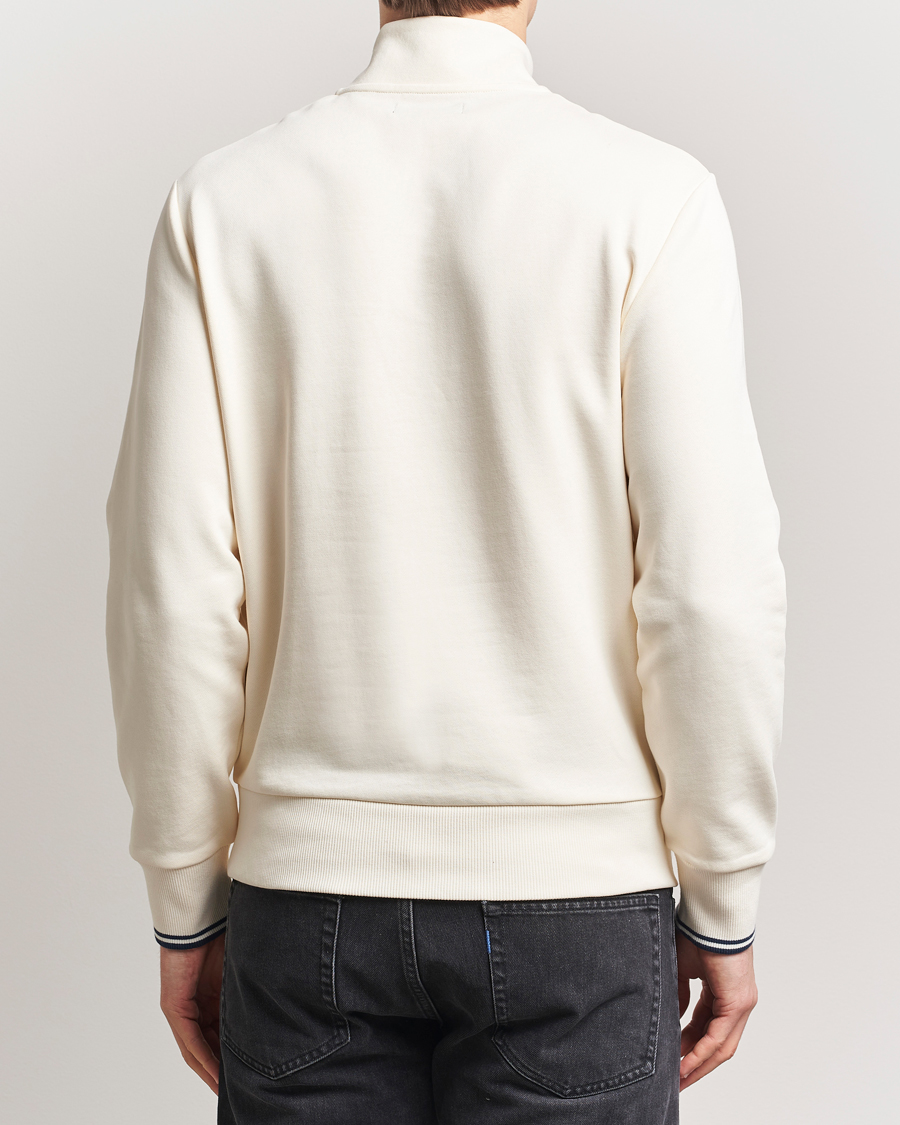 Herr | Tröjor | Fred Perry | Half Zip Sweatshirt Ecru