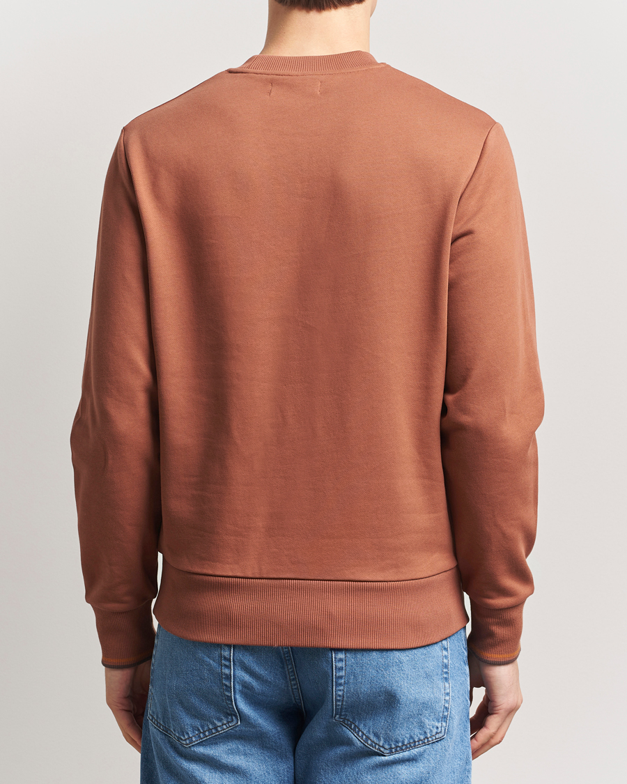 Herr | Tröjor | Fred Perry | Crew Neck Sweatshirt Cinnamon Brown