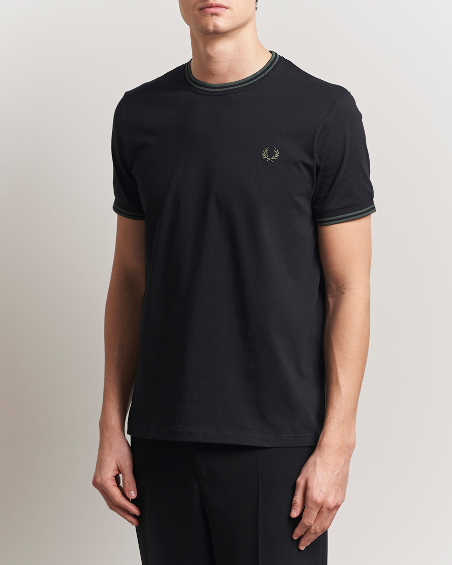 Herr | T-Shirts | Fred Perry | Twin Tipped T-Shirt Black