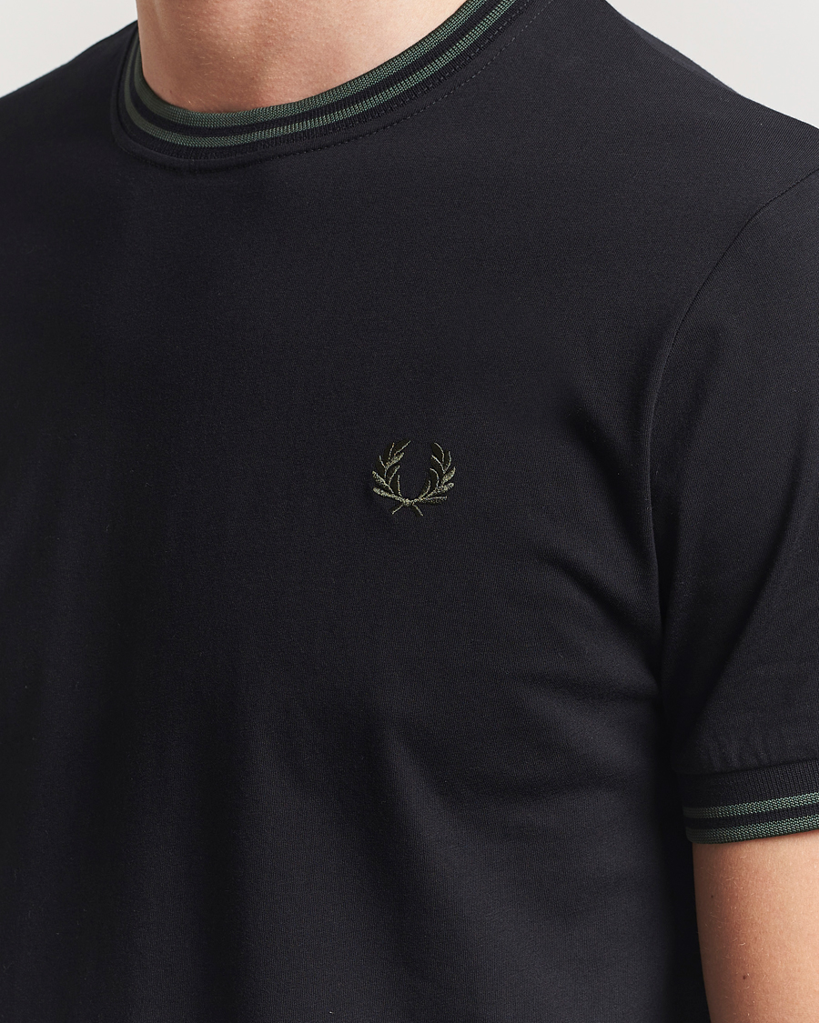 Herr | T-Shirts | Fred Perry | Twin Tipped T-Shirt Black