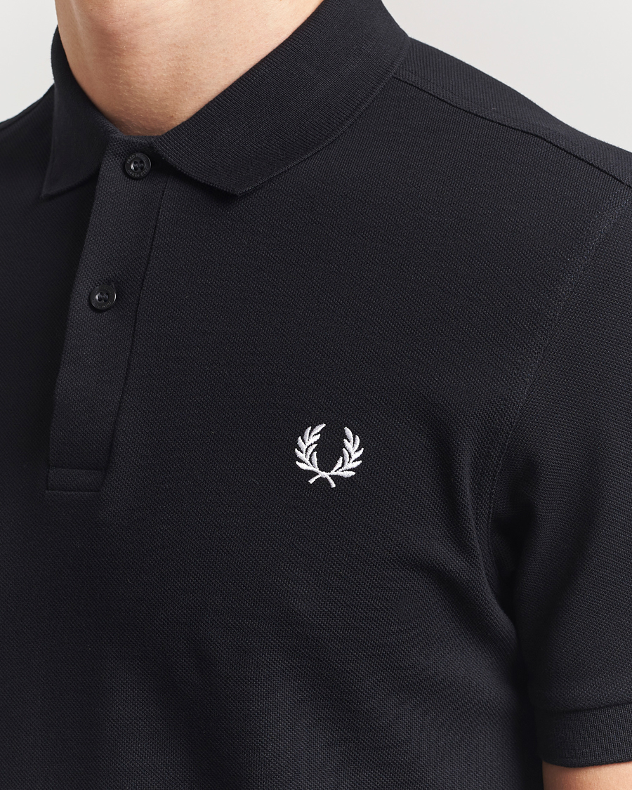 Herr | Pikéer | Fred Perry | Plain Polo Shirt Black