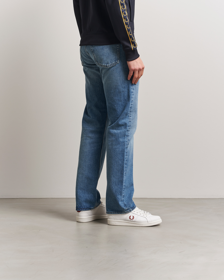 Herr | Sneakers | Fred Perry | B721 Leather Sneaker Snow White/Red