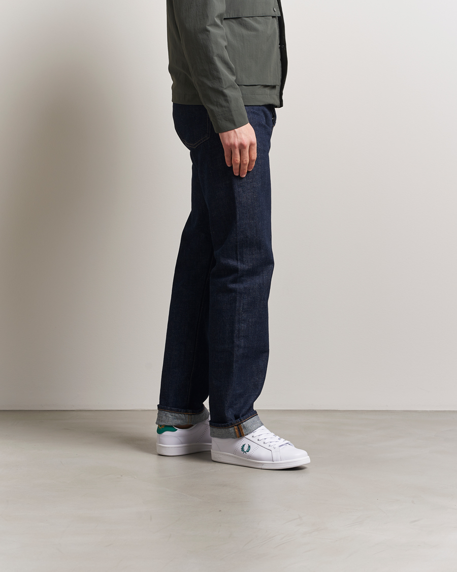 Herr | Sneakers | Fred Perry | B721 Leather Sneaker White/Court Green