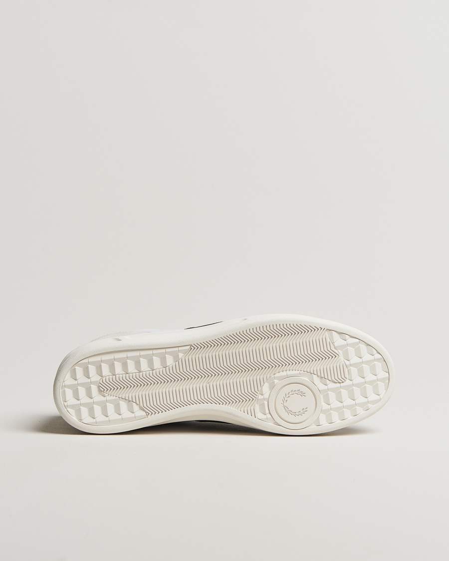 Herr | Sneakers | Fred Perry | B4 Leather/Suede Sneaker White/Green