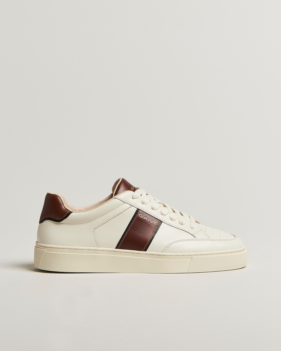 Herr | Sneakers | GANT | Mc Julien Taped Sneaker Off White/Cognac