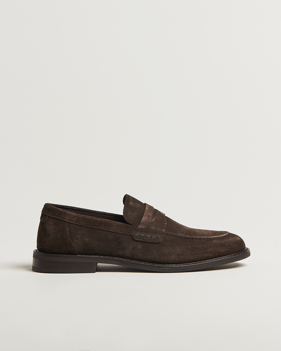 Herr | GANT Lozham Suede Loafer Ebony Brown | GANT | Lozham Suede Loafer Ebony Brown