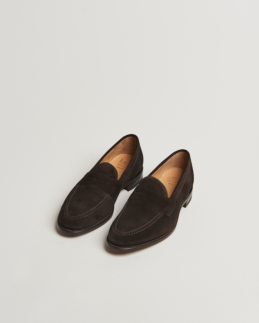 Herr | Loafers | Loake Shoemakers | Imperial Suede Loafers Dark Brown