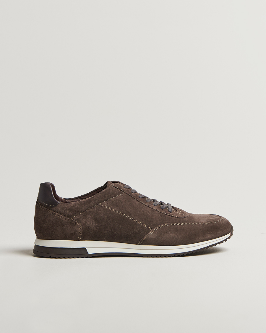 Herr | Sneakers | Loake 1880 | Bannister Running Sneaker Anthracite Suede