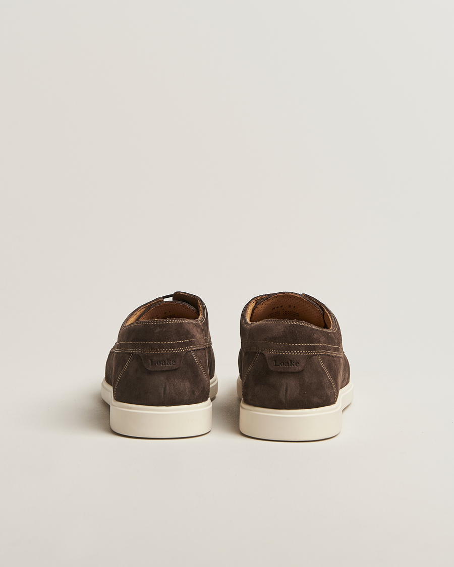 Herr | Loafers | Loake 1880 | Sardinia Suede Boat Shoe Loafers Anthracite