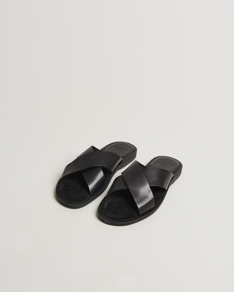 Herr | Sandaler & Tofflor | Loake 1880 | Gozo Leather Sandal Black