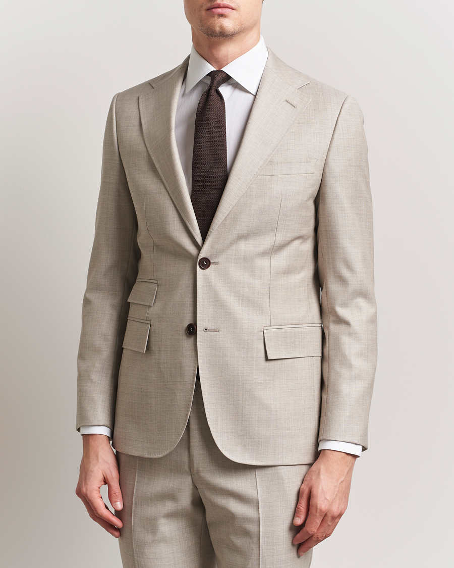 Herr | Kavajer | Morris Heritage | Prestige Structured Suit Blazer Beige