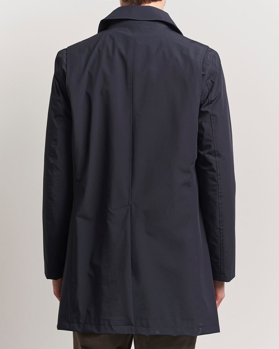 Herr | Jackor | Oscar Jacobson | Nylon Car Coat Navy