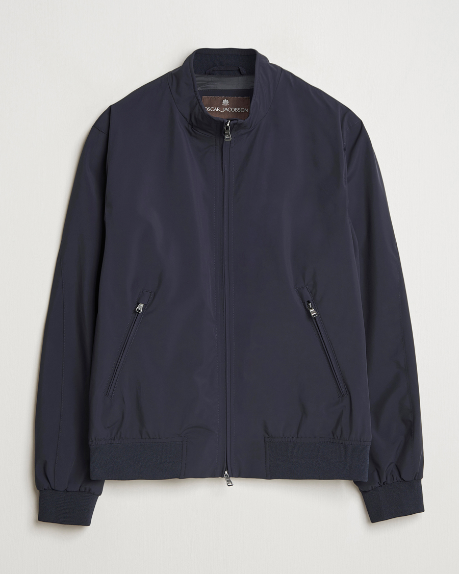 Herr | Jackor | Oscar Jacobson | Bomber Nylon Jacket Navy