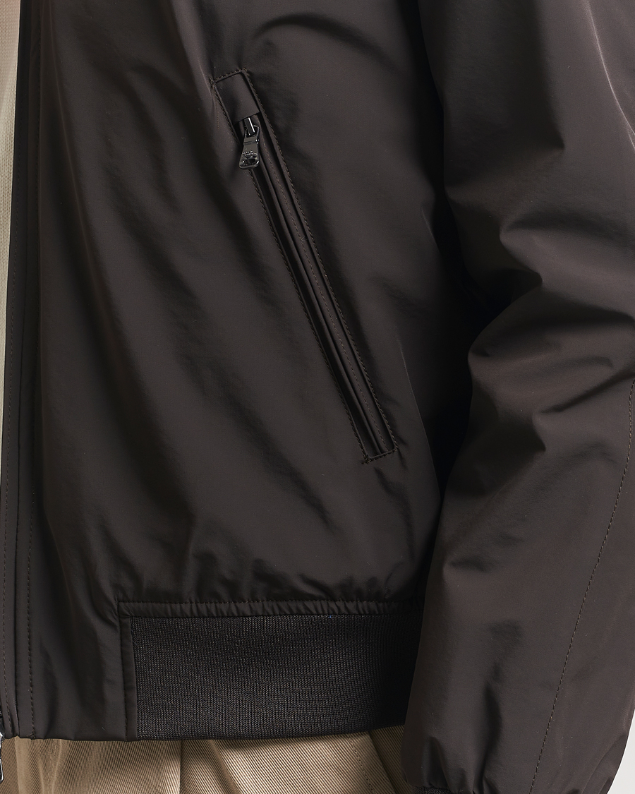 Herr | Jackor | Oscar Jacobson | Bomber Nylon Jacket Brown