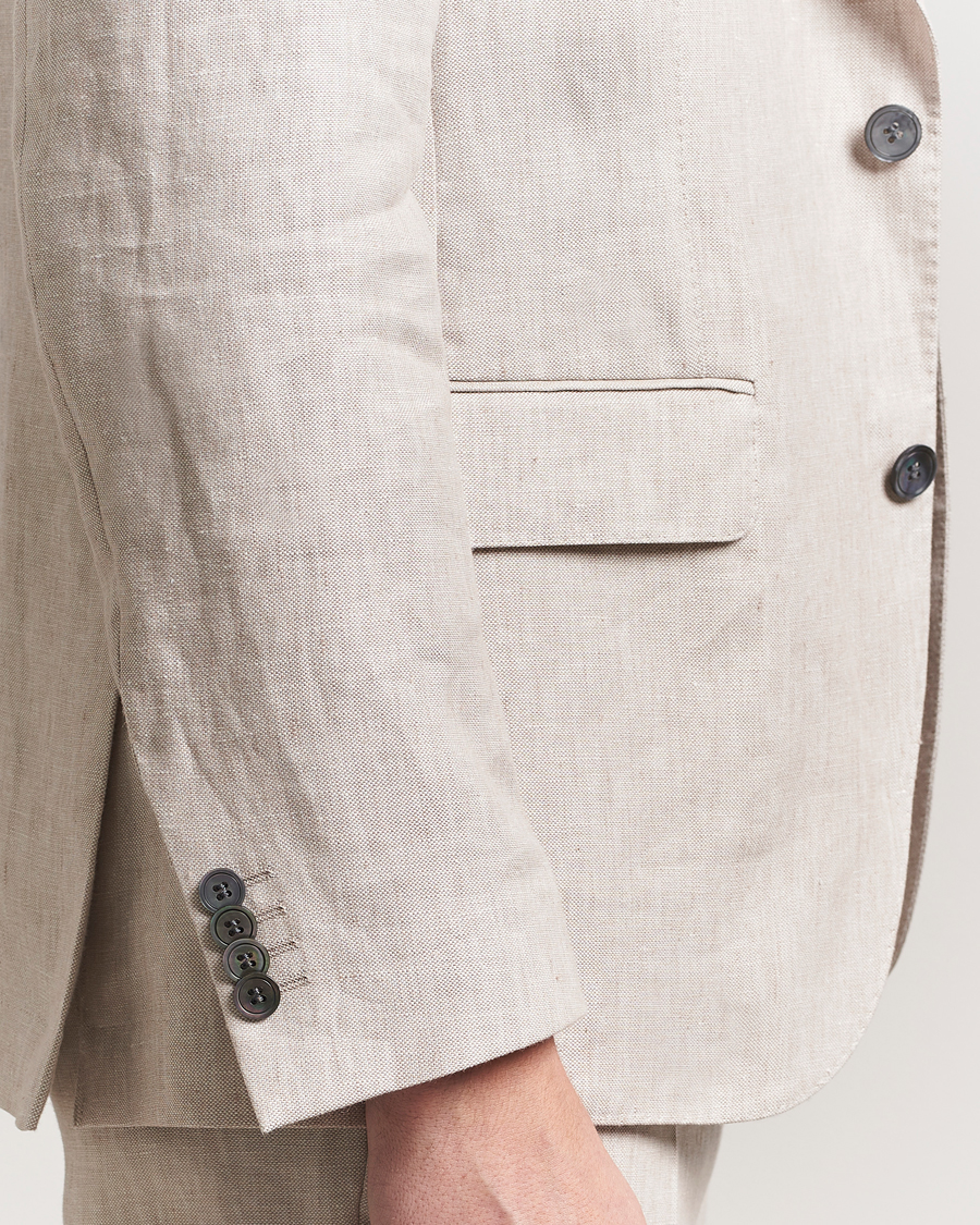 Herr | Kavajer | Oscar Jacobson | Ferry Soft Linen Blazer Off White