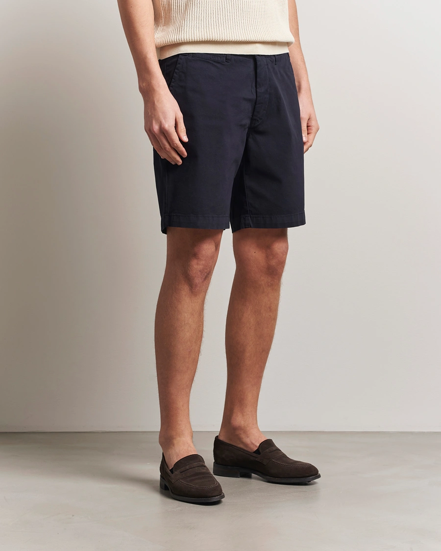 Herr | Shorts | Oscar Jacobson | Poggio Cotton Shorts Navy