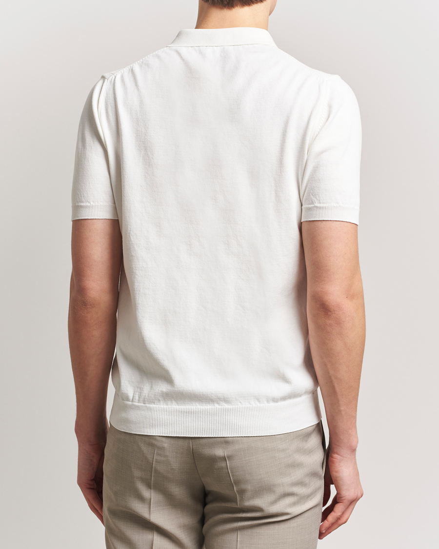 Herr | Pikéer | Oscar Jacobson | Barto Structured Cotton Polo Snow White