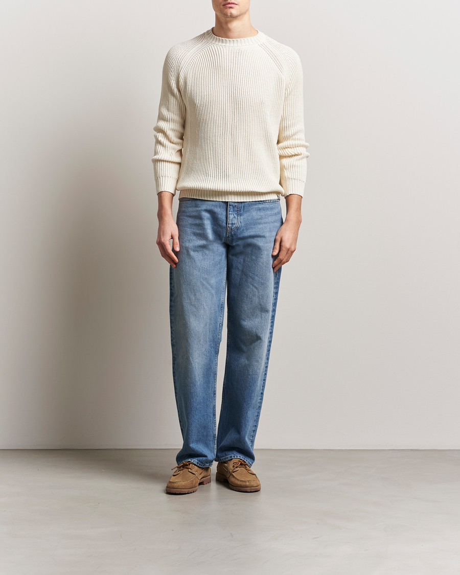 Herr | Tröjor | Peregrine | Harry Organic Cotton Sweater White